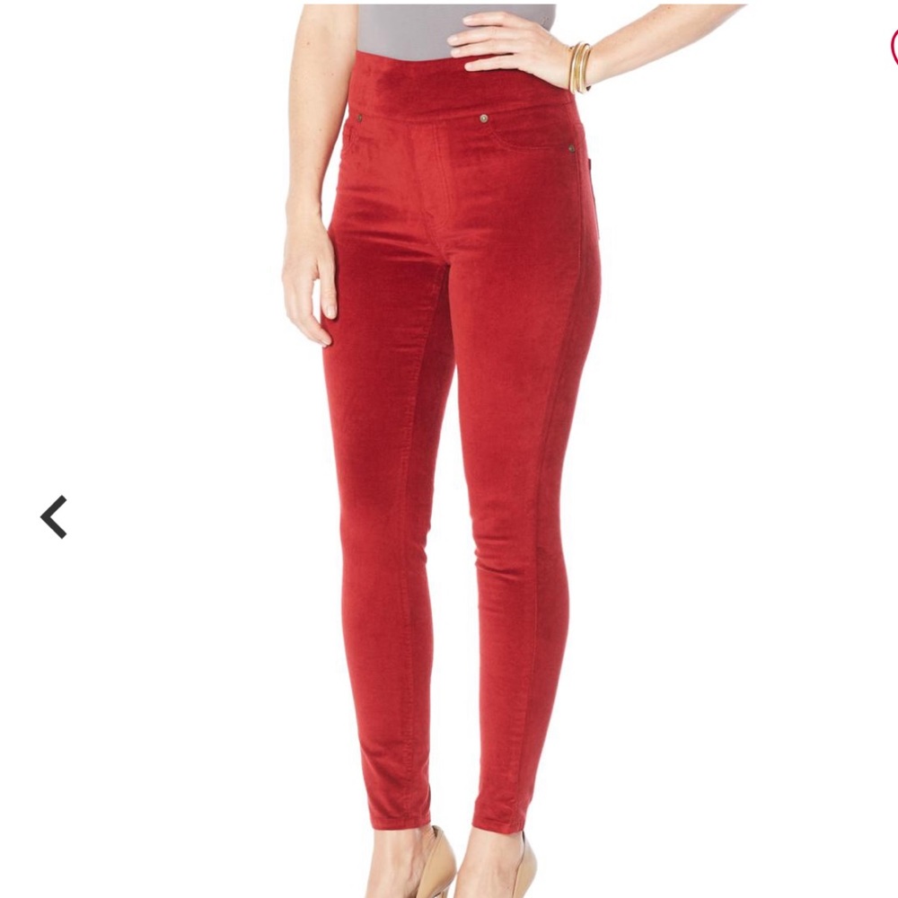 DG2 By Diane Gilman Stretch Velvet Confort Waist Ultra Skinny Jeans
